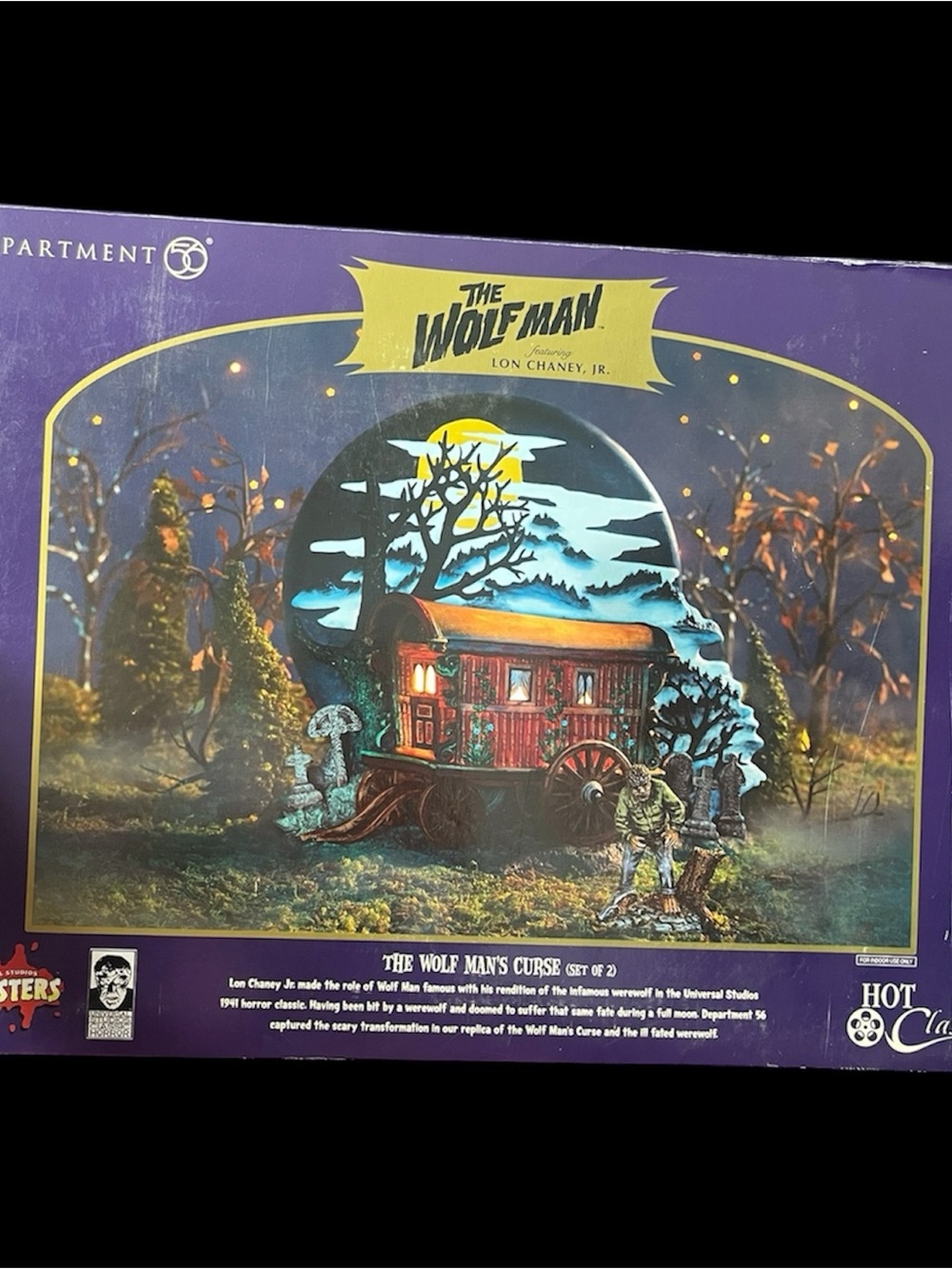 Vintage 2003 NEW Dept 56 THE WOLFMAN Lon Chaney Jr. The Wolfmans Curse